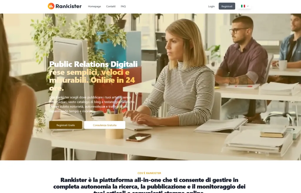 Black Friday di Rankister 60%: oltre 250 testate e blog per Link building e Digital Pr